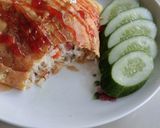 Gambar langkah 4 resipi Nasi Goreng Pattaya.
