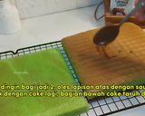 Foto langkah ke 7 dari resep Pandan Melaka Cheesecake Tanpa Terigu (bisa oven/kukus) all in one method.