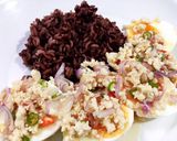 รูปขั้นตอนการทำที่ 6 ของ ยำไข่ต้ม