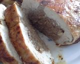 Foto del paso 7 de la receta Pollo relleno con piñones y cebolla confitada