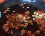 A picture of step 2 of Beef sauce &Rice.