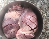 Hình bước làm 1 của món Tim heo nấu roti