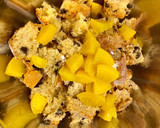 Foto del paso 8 de la receta: Pudding de bizcocho con melocotón en almíbar