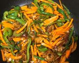 A picture of step 10 of Chinjao rosu.