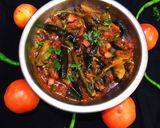 बैंगन टमाटर सब्जी (Baingan Tamatar Sabzi recipe in Hindi) रेसिपी चरण 4 फोटो
