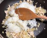 A picture of step 2 of Japanese Egg Wrapped Tomato Chicken Rice (Omu Rice).