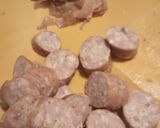 A picture of step 4 of Maltagliati Pasta Dish or Rhombus and Sausage.