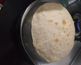 A picture of step 3 of Karari Rumali roti.