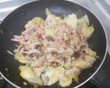 Foto del paso 4 de la receta: Alcachofas con bacon, cebolla y champiñones, divino!