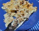 Une image de l'étape 15 de Gratin de pâtes à la viande hachée et fromages (mozzarella, fromage râpé) 🍴.