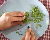 A picture of step 1 of Radish pod paneer masala.
