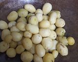 A picture of step 2 of Baby Potatoes Dum Aloo in Panjabi style.