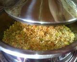 A picture of step 3 of Steamed Rice with Vegetables.