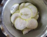 A picture of step 1 of Bottel gourd bhaji.