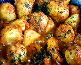 A picture of step 2 of Kashmiri Dum Aloo.