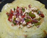 A picture of step 6 of Veggie stuffed moong cheela.
