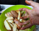 Foto del paso 4 de la receta: Papas Rusty Cage al horno y salsa de yogurt