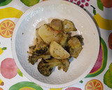 Foto del paso 4 de la receta: Brócoli y patatas al vapor con especias y sal negra