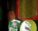 Foto langkah ke 1 dari resep Bubur Kacang Ijo Saos Santan.
