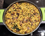 Foto del paso 6 de la receta: Garbanzos con soja texturizada, champiñones y espinacas