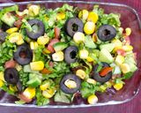 A picture of step 6 of Continental diet salad.