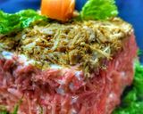 A picture of step 14 of Peri Patakha Chicken Sandwich Cake.