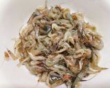 A picture of step 1 of Jawla(Tiny Shrimp) and Mixed Vegetables Fritters.