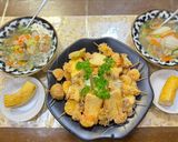 A picture of step 8 of Deep-fried Tofu skewers.