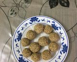 A picture of step 3 of #peanut ladoo.