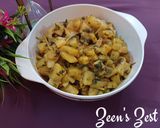 A picture of step 4 of Aloo Methi.