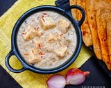 A picture of step 5 of Shahi Paneer.