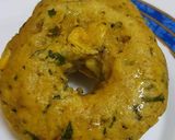 A picture of step 5 of Cornmeal Dhokla.