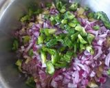 A picture of step 1 of Mix Bhajiya#authors marathon #mum's recipe.