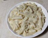 Foto del paso 5 de la receta: Pasta con crema y doble queso