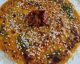 A picture of step 3 of Wheat flour liquid paratha.