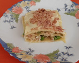 Foto del paso 9 de la receta: Lasaña fría de atún y verduras con mahonesa de huevos duros