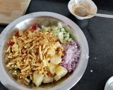 A picture of step 5 of Corn Bhel.
