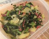 Foto del paso 4 de la receta Acelgas con patatas y bacon en estuche de vapor Lékué