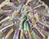 Une image de l'étape 2 de Tarte poireaux / reblochon / jambon.