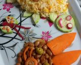 عکس مرحله 1 از دستور هویج پلو با لوبیاچیتی