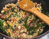 A picture of step 2 of Coconut milk rice.
