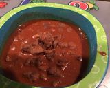 A picture of step 3 of Chili Colorado.