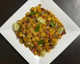 A picture of step 4 of Makhana Bhel.