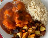 Foto del paso 9 de la receta: Albóndigas de soja texturizada en salsa con arroz integral