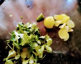 A picture of step 1 of Amla, Dhania Chutney/Gooseberry, Green Coriander leaves Chutney.