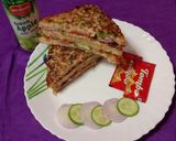 A picture of step 8 of Uttapam Sandwich.
