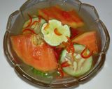 Foto langkah ke 3 dari resep Asinan Pepaya Timun.