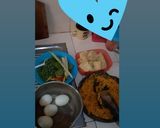 Foto langkah ke 2 dari resep Telur tahu kacang panjang bumbu kuning.