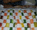 Foto del paso 18 de la receta: Tarta multicolor de jamón y queso