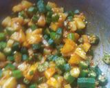 ભીંડા બટાકા નુ શાક રેસીપી સ્ટેપ3ફોટો